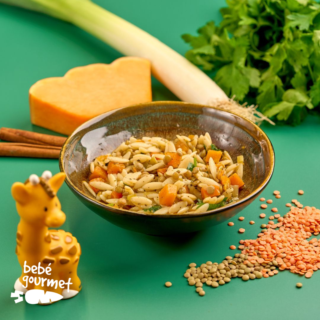 Massa Bagos com Legumes e Lentilhas  (12+)